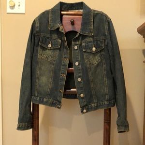 Newport News Jeanology Collection Denim Jacket size 6
